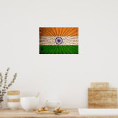 Cool Grunge Indische vlag Poster (Keuken)