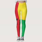 Cool Guinee Bissau Vlag Mode Leggings (Voorkant)
