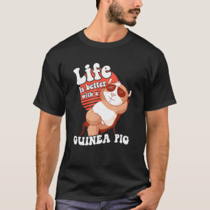 Cool Guinee Pig Cavy Pet Rodent Sunset T-shirt