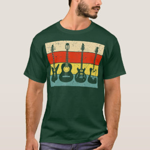 Cool Guitar Spelers Art Mannen Vrouwen  Akoestisch T-shirt
