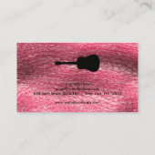 Cool & Guitare moderne Enseignant Carte de visite (Dos)