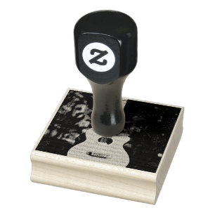 Cool Guitarist giftige Rubberstempel