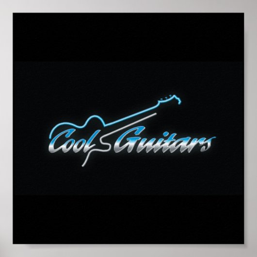 Cool Guitars Poster (Voorkant)