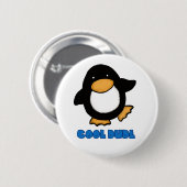 Cool Guy Cute Penguin Badge Ronde Button 5,7 Cm (Voorkant /achterkant)