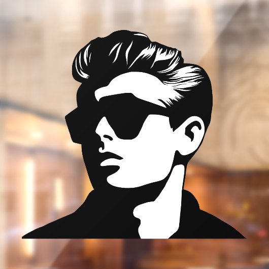 Cool Guy Raamsticker (Vel 2)