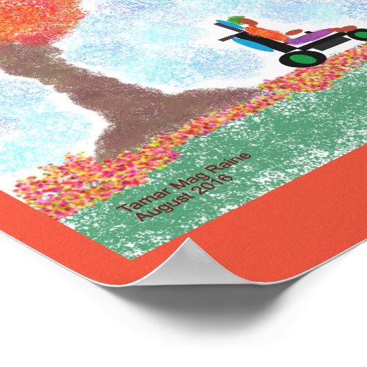 Cool Guy Rolling dans le poster en automne (Coin)