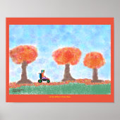 Cool Guy Rolling dans le poster en automne (Devant)