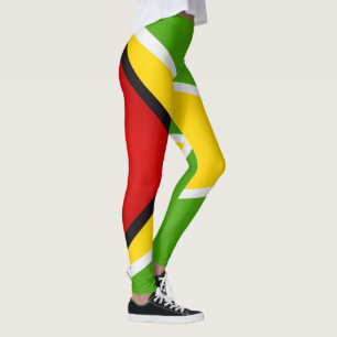 Cool Guyana Flag Mode Leggings