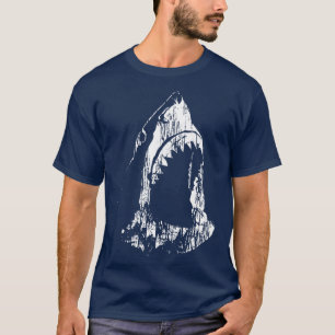 Cool haai grafische schets Grafische oceaan vis aq T-shirt