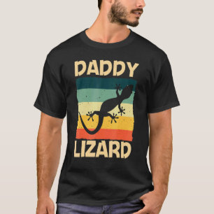 Cool hagedis voor mannen vader reptiel kuifgekko l t-shirt