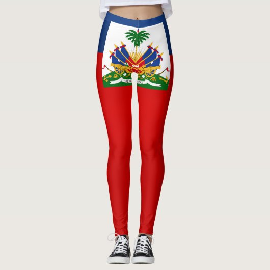 Cool Haiti Flag Mode Leggings (Voorkant)
