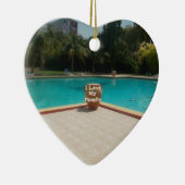 Cool Hakuna Matata Pool Side I love My Family.jpg Keramisch Ornament (Rechts)