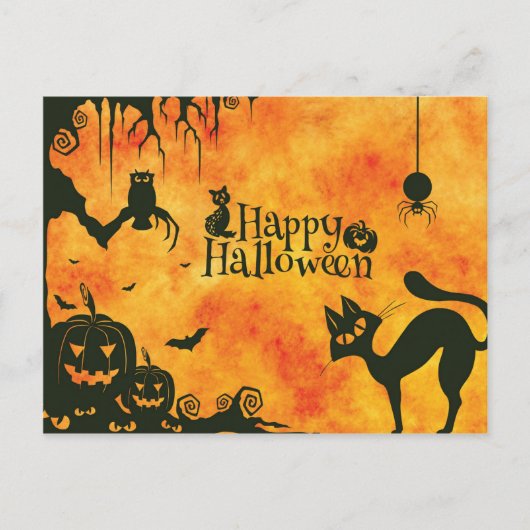 Cool Halloween Briefkaart (Voorkant)