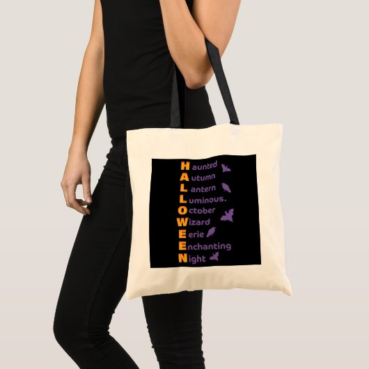 Cool Halloween Design Canvas tas (Voorkant (product))