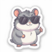 Cool Hamster Sticker (Voorkant)