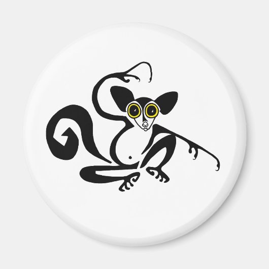Cool hand getekend AYE-AYE - Weird wildlife - Lemu Magneet (Voorkant)