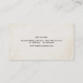 Cool  handgeschreven kalligrafie script visitekaartje (Achterkant)