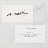 Cool handgeschreven Script Typografie Visitekaartje (Voorkant / Achterkant)