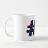 Cool Handtekening 3D-effectcode symbool Koffiemok (Links)