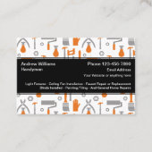 Cool Handyman Carte de visite unique (Devant)