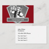 Cool Handyman Construction Visitekaartje (Voorkant / Achterkant)