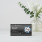 Cool Handyman Moderne Rétro Cartes de visite (Debout devant)