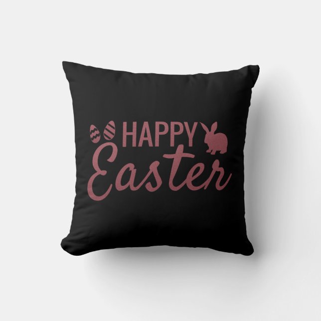 Cool Happy Easter Bunny Kussen (Voorkant)