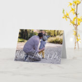 Cool Happy Fête des pères Carte photo (Fleur jaune)