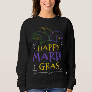 Cool Happy Mardi Gras Clown Hat Carnival Celebrati Trui
