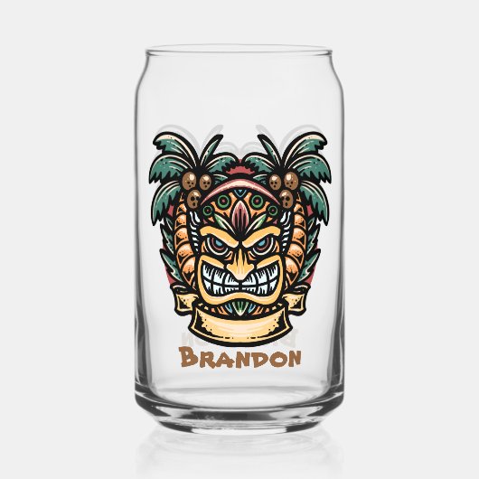 Cool Hawaii tiki parti ajouter nom (Verso)