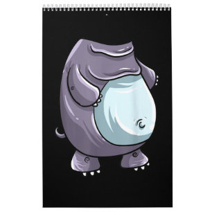 Cool Headless Hippo Halloween Costume Funny Lazy Kalender