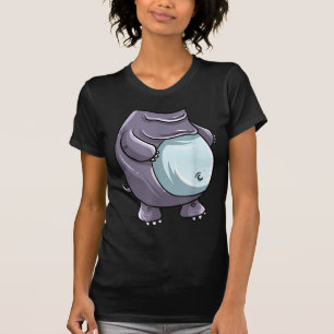 Cool Headless Hippo Halloween Costume Funny Lazy T-shirt