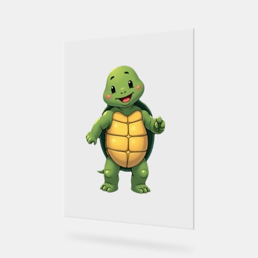Cool Headless Turtle Halloween Kostuum _ Funny Laz Acryl Bord (Hoek)