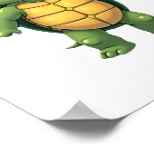 Cool Headless Turtle Halloween Kostuum _ Funny Laz Poster (Hoek)