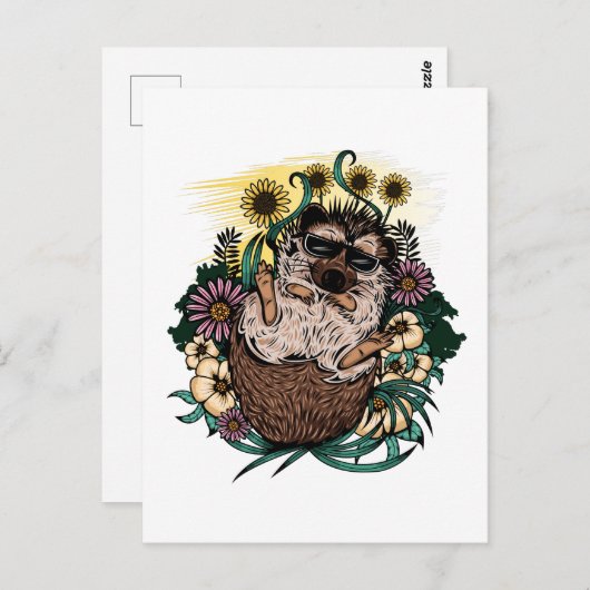 Cool Hedegel Briefkaart (Voorkant / Achterkant)