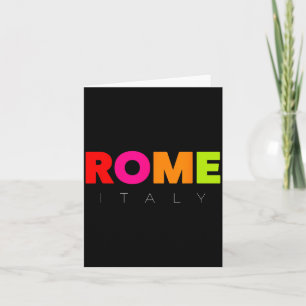 Cool Heren Dames Kids Kleurrijk Rome Italië Grafis Kaart