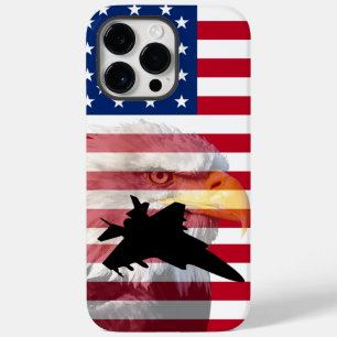 Cool heren militair thema patriottisch Amerikaans Case-Mate iPhone 14 Pro Max Hoesje