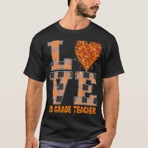 Cool Herfst Paraeducator Cute Herfst Teacher Third T-shirt