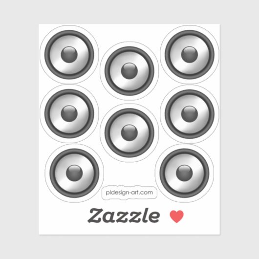 Cool het leuke ontwerp van de luidspreker sticker (Vel)