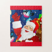cool heureux santa claus puzzle (Vertical)