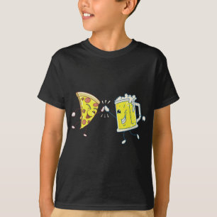 Cool High Five With Pizza And Beer For Boys & Girl T-shirt