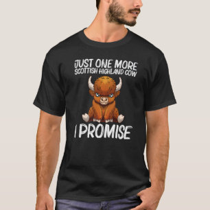 Cool Highland Rund Voor Mannen Vrouwen Schotse Koe T-shirt