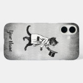 Cool Hip Cat  Black White iPhone 8/7 Hoesje (Achterkant (horizontaal))