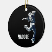 Cool hip hop dancer art keramisch ornament (Links)