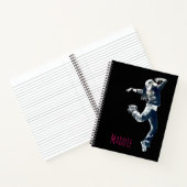 Cool hip hop dancer girl illustratie notitieboek (Binnen)
