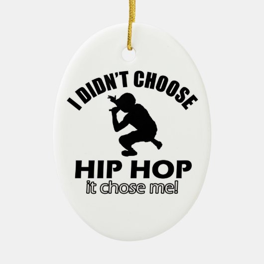 Cool Hip Hop design Keramisch Ornament (Voorkant)