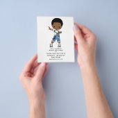 Cool Hip Hop Rap Boy Break Dancer Birthday Party Flyer (Hand)