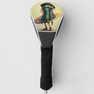 Cool Hippie Surfer Alien Hoodie Golfheadcover
