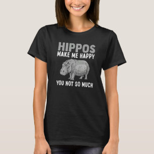 Cool Hippo Mannen Women Hippopotamus Safari Hippos T-shirt