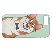 Cool Hipster Akita Inu Dog Phone Case (Achterkant (Horizontaal))